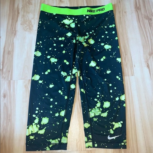 Neon Nike Pro Leggings - Picture 3 of 6